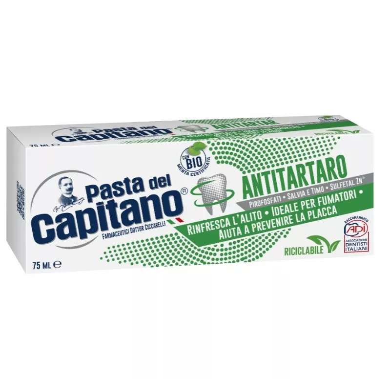 Зубная паста Pasta del Capitano Antitartar от зубного камня 75 мл