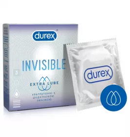 Презервативы Durex Invisible Extra Lube с доп.смазкой №3