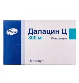 Далацин Ц капсулы по 300 мг 16 шт. (8х2)