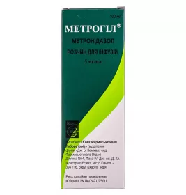 Метрогил раствор для инфузий 5 мг/мл по 100 мл во флаконе 1 шт.