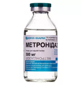 Метронидазол раствор для инфузий 0.5% по 100 мл в бутылке 1 шт. - Юрия-Фарм