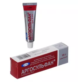 Аргосульфан крем 20 мг/г по 15 г в тубах