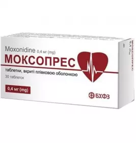 Моксопрес таблетки по 0.4 мг 30 шт. (10х3)