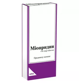 Миопридин таблетки по 4 мг 20 шт.