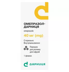 Омепразол-Дарница порошок по 40 мг во флаконе 1 шт.