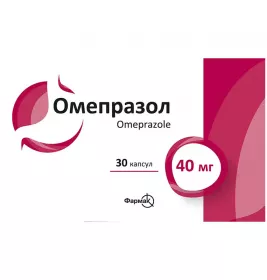 Омепразол-Фармак капсулы по 40 мг 30 шт. (10х3)