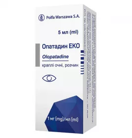 *Опатадин Эко капли глазн. р-р 1 мг/мл 5 мл фл. п/э №1