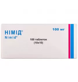 Нимид таблетки по 100 мг 100 шт. (10х10)