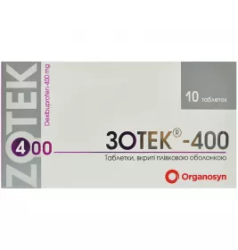 Зотек-400 таблетки по 400 мг 10 шт.