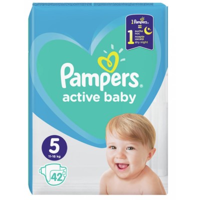 *Подгузники Pampers Active Baby Junior 11-16 кг 42шт. №1
