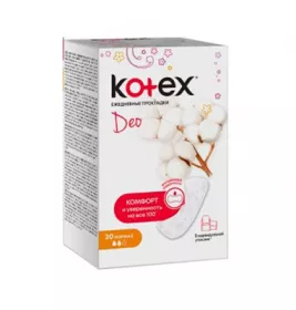 *Прокладки Kotex Ежедневные Lux Нормал Deo №20