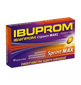 Ибупром спринт макс капсулы по 400 мг 10 шт.