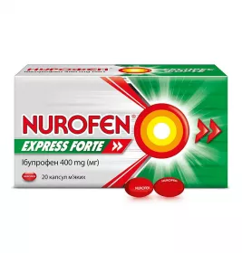 Нурофен Экспресс Форте капсулы по 400 мг 20 шт.